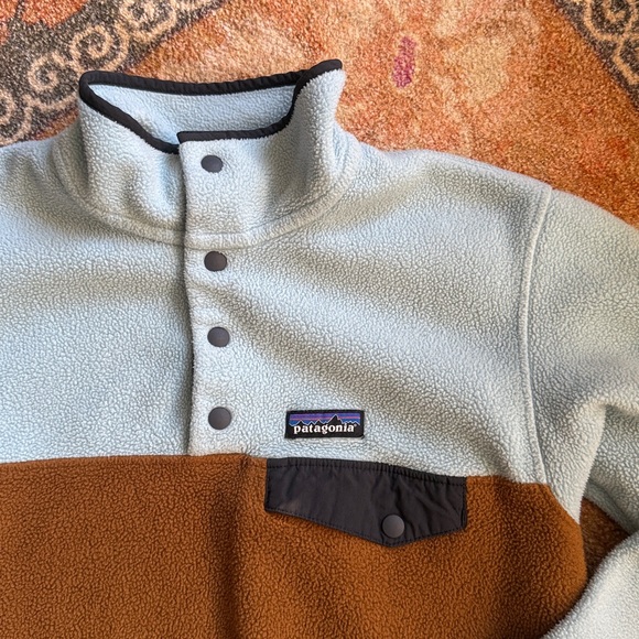 Patagonia Blue and Brown Synchilla - Picture 2 of 5